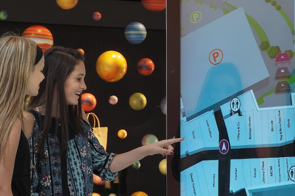 Sistemas de video interactivo para centros commerciales