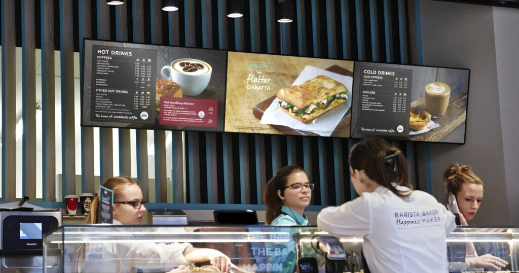 sistemas audiovisuales y audio para restaurante